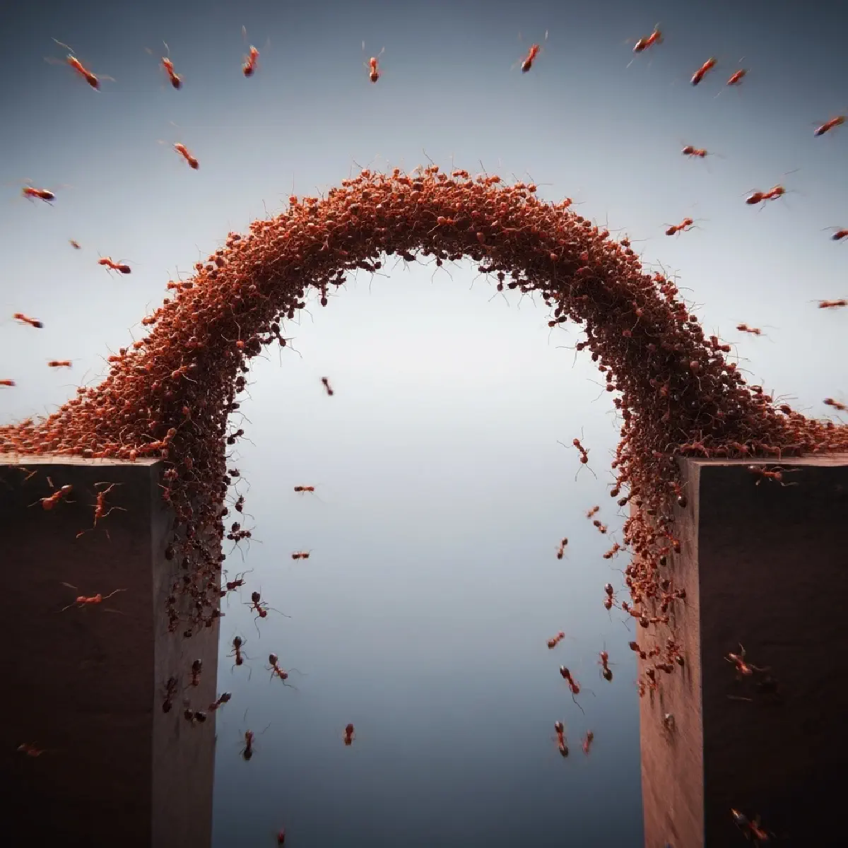 Bio-Inspired Resilience - Part 2: Ant Colonies as Superorganisms-When Simple Rules Create Stabilizing Hysteresis