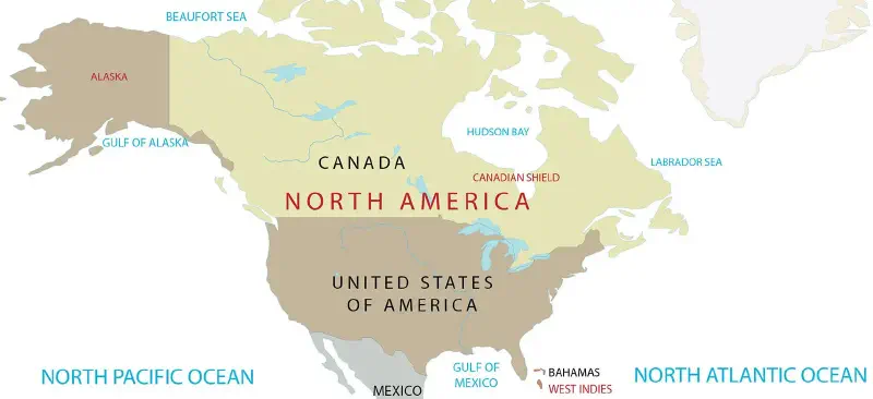 Map of the USA
