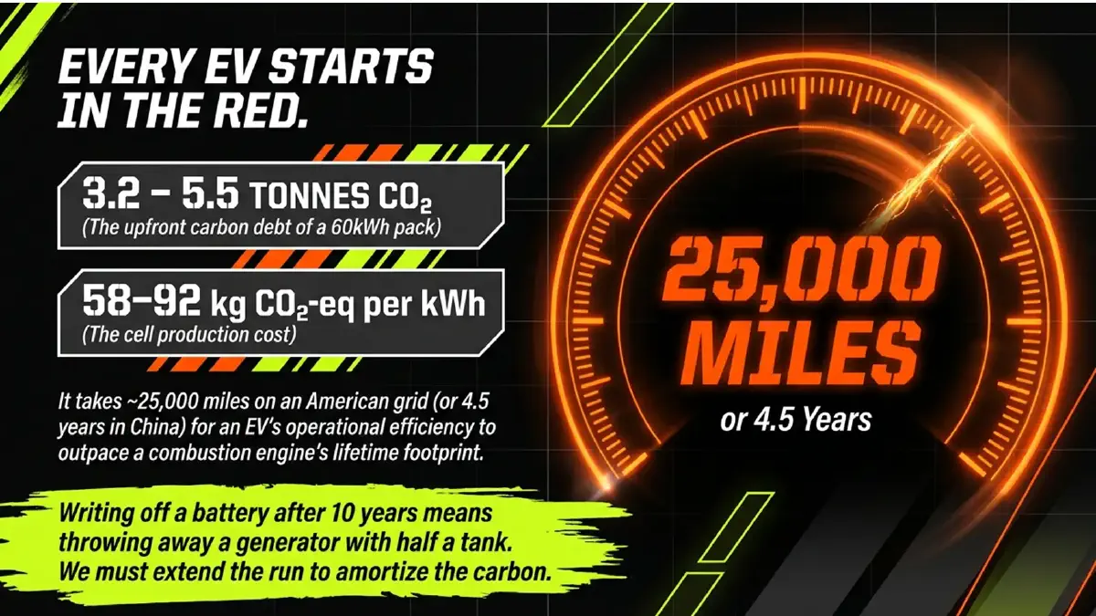 Second Life, Second Chance - Part 1: The Carbon Debt That Comes with Every EV